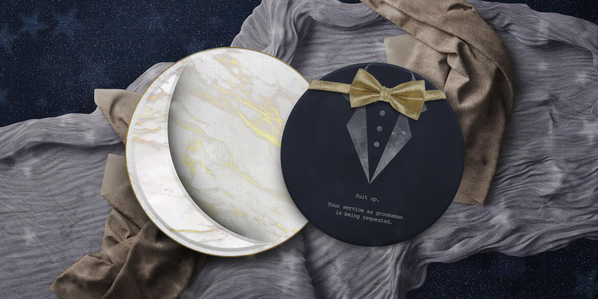 Gravitides Invitation for Groomsman.
