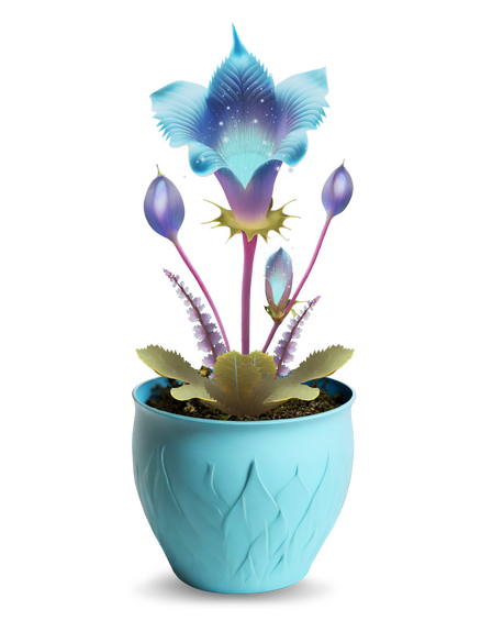 Venilune inside the cyan pot for Alpharodite.