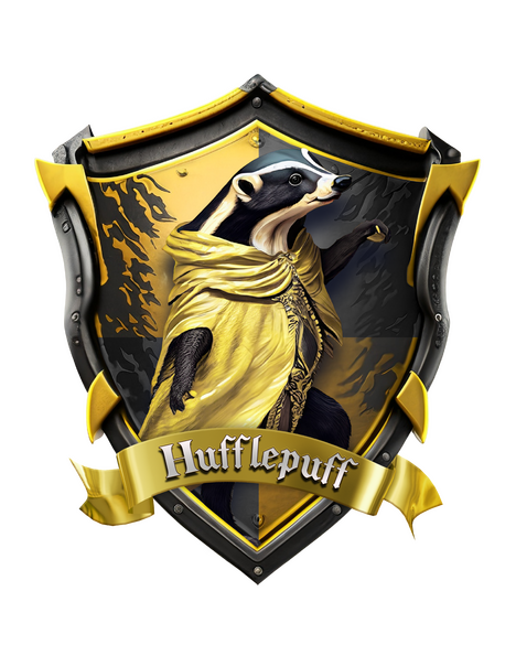 Hufflepuff Logo. Collaboration with Luna Everard.