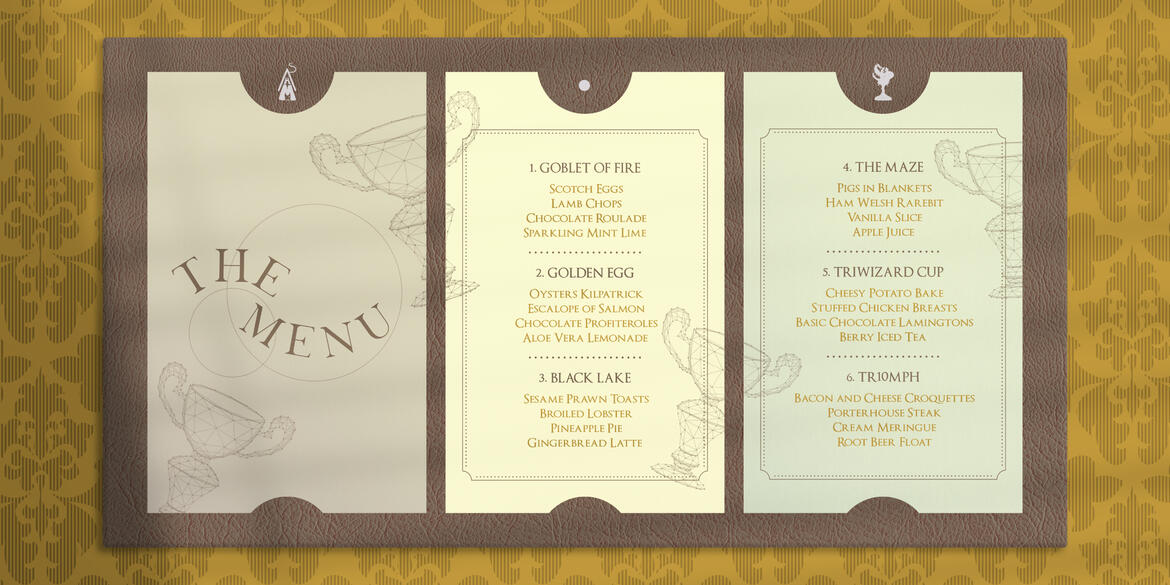 TR10MPH Menu. Collaboration with Luna Everard.